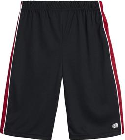 img 1 attached to Boys Basketball Short Set - 2 Piece Athletic Tee Shirt and Shorts Combo