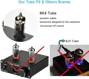 img 1 attached to 🎧 Fosi Audio P2: Vacuum Tube Headphone Amplifier for Unmatched Hi-Fi Stereo Audio Quality with Low Ground Noise and Output Protection