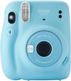 img 3 attached to 📸 Fujifilm Instax Mini 11 Ice Blue Instant Camera incl. Fuji Case, Photo Album, and Fujifilm Character 10-Film Pack (Rainbow)