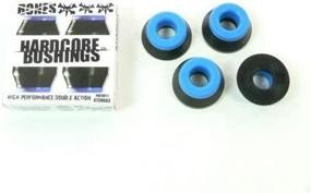 img 2 attached to 🛹 Bones Hardcore Soft Bushings (Set of 2 Trucks) - Black (81a) - Improved SEO