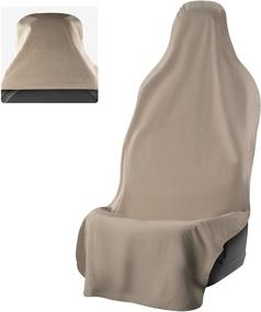 img 4 attached to Waterproof SeatShield UltraSport Seat Protector (Tan): The Original Removable Auto Car Seat Cover for Blocking Food, Spills, and Odors – Fits Perfectly under Carseats!