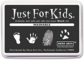 img 2 attached to Washable Black Inkpad for Kids: Hero Arts Just for Kids