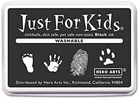 img 3 attached to Washable Black Inkpad for Kids: Hero Arts Just for Kids