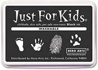 washable black inkpad for kids: hero arts just for kids logo