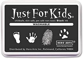 img 4 attached to Washable Black Inkpad for Kids: Hero Arts Just for Kids