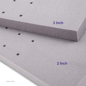 img 3 attached to LuxErgo Inch Foam Mattress Topper Furniture for Bedroom Furniture