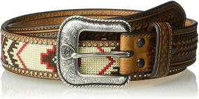 img 1 attached to Ariat Arrow Billet Ribbon Center Men's Accessories and Belts