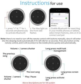 img 2 attached to 🚗 PolarLander Wireless Bluetooth Car Kit with Steering Wheel Remote Controller for iOS and Android - Includes Receiver and CR2032 Battery