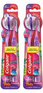 colgate kids toothbrush, trolls - extra soft, suction cups - 4 count: dental care for trolls fans logo