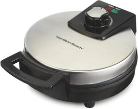 img 4 attached to 🧇 Hamilton Beach Adjustable Browning Control Belgian Waffle Maker - Black Nonstick (Model 26080)