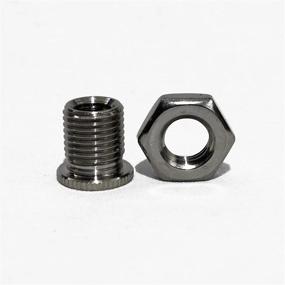 img 2 attached to 🔧 Upgrade Your Manual Shifter: Kei Project Stainless Steel Shift Knob Adapter Kit with Lock Nut - 12x1.25 to 10x1.25 Metric Thread