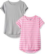 amazon essentials 2 pack beauty x small girls' clothing in tops, tees & blouses logo