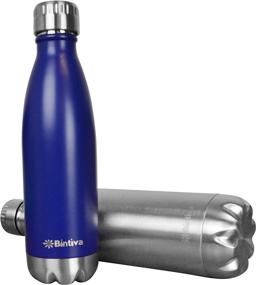 img 1 attached to 🚰 Bintiva Vacuum Insulated Stainless Steel Sports Water Bottle - Eco Friendly, Sweat and Toxin Free, Double Wall Design