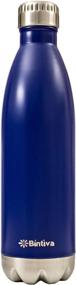 img 3 attached to 🚰 Bintiva Vacuum Insulated Stainless Steel Sports Water Bottle - Eco Friendly, Sweat and Toxin Free, Double Wall Design