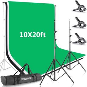 img 4 attached to Neewer 8.5x10ft Background Stand Support System with 10x20ft Backdrop - Ideal for Studio Photography and Video Shooting