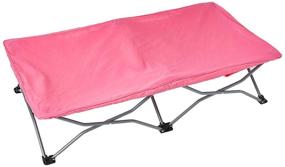 img 3 attached to Convenient and Stylish Regalo My Cot Pink: The Perfect Portable Folding Travel Bed with Travel Bag