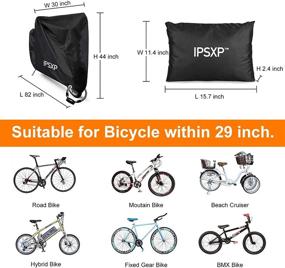 img 3 attached to 🚲 IPSXP Bike Cover for Outdoor Storage: Waterproof, Durable Bicycle Protection for Mountain & Road Bikes