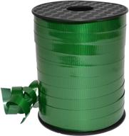 💚 lucky glossy curling ribbon: morex ribbon 18310/250-607 emerald, 3/8" x 250 yd - buy now! logo