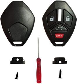 img 4 attached to Mitsubishi Key Fob Shell Replacement for Eclipse Endeavor Galant Lancer Outlander - Black Keyless Entry Remote Key Fob Shell Housing (1 Pack)