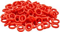 threebulls 120pcs rubber o-ring switch dampeners keycap red for cherry mx key switch keyboards dampers logo