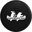 moose canoe outdoors funny camping logo