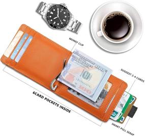 img 2 attached to PUOSUO Minimalist Protection Wallets Leather Men's Accessories and Wallets, Card Cases & Money Organizers