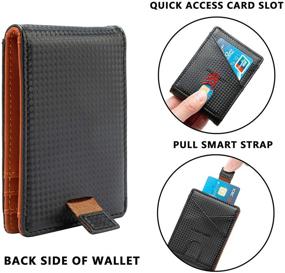 img 3 attached to PUOSUO Minimalist Protection Wallets Leather Men's Accessories and Wallets, Card Cases & Money Organizers