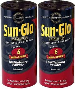 img 1 attached to 🎯 Twin Pack of Sun-Glo #6 Shuffleboard Wax for Optimal Speed