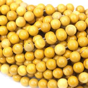 img 1 attached to 💎 Tacool Yellow Jasper Gemstone Beads - 6mm and 8mm Round for DIY Jewelry Making