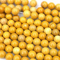 💎 tacool yellow jasper gemstone beads - 6mm and 8mm round for diy jewelry making logo