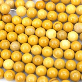 img 3 attached to 💎 Tacool Yellow Jasper Gemstone Beads - 6mm and 8mm Round for DIY Jewelry Making