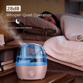 img 3 attached to 🌬️ Quiet Ultrasonic Cool Mist Humidifier - 2.2L Water Tank, Ideal for Bedroom/Babies Nursery/Whole House