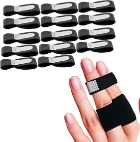 img 4 attached to 🖐️ Reppkyh Finger Wraps: 14-Pack Tapes for Broken Fingers, Loops, Cushion Bandages, Splint Straightener