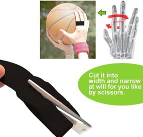 img 1 attached to 🖐️ Reppkyh Finger Wraps: 14-Pack Tapes for Broken Fingers, Loops, Cushion Bandages, Splint Straightener