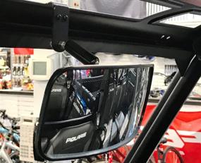 img 4 attached to 🔧 Upgrade your Polaris Ranger 900 XP with the Deluxe Bolt On Rear View Mirror - 2017+ Model