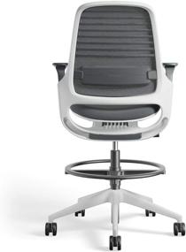 img 1 attached to Nickel Steelcase Series 1 Office Stool