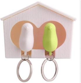 img 1 attached to Sparrow Holder Birdhouse Whistle Keychain