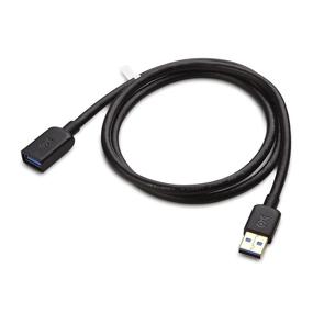 img 2 attached to 🔌 Cable Matters 2 Pack Extension Cable Black - Enhanced Connectivity and Convenience