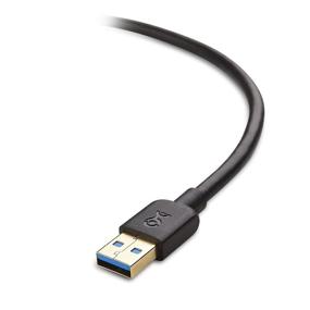 img 1 attached to 🔌 Cable Matters 2 Pack Extension Cable Black - Enhanced Connectivity and Convenience