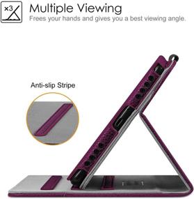 img 1 attached to Fintie Case for Samsung Galaxy Tab A 8.0 2019 Without S Pen Model: Corner Protection Stand Cover with Pocket, Purple