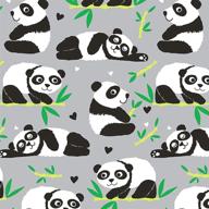 baby panda gift wrapping paper logo