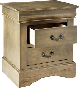 img 3 attached to 🛏️ ACME Furniture Louis Philippe III Antique Gray Nightstand, Model 25503