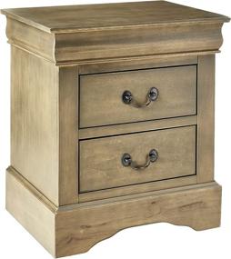 img 4 attached to 🛏️ ACME Furniture Louis Philippe III Antique Gray Nightstand, Model 25503