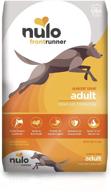 🐶 nulo frontrunner dry dog food: ancient grain inclusive recipe for adult dogs - natural pet kibble with high taurine levels & animal protein for lean strong muscles logo