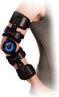 🩹 orthomen hinged rom elbow brace: adjustable post op stabilizer for arm injury recovery support (right) - accelerate healing logo