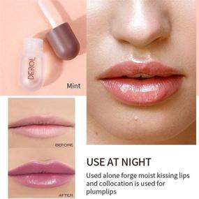 img 3 attached to 💋 Enhance Your Lips with the Best Lip Plumper Set: Natural Lip Care Serum, Derol Lip Plumper for Fuller, Beautiful Lips, Hydrating & Reducing Fine Lines – Day & Night Lip Filler