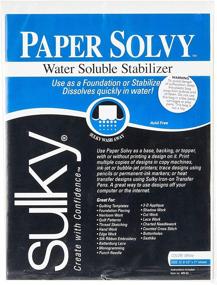 img 2 attached to 📄 Sulky Paper Solvy: Advanced White Water Soluble Fabric Stabilizer (8 Pack)