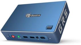 img 4 attached to Beelink GT-R Mini PC - Windows 10 Pro, AMD Ryzen 5 3550H, Dual Fan, Dual HDMI 💻 & 1 DP Output, 4K HD, 8GB/256GB, WiFi 6, Bluetooth 5.0, Fingerprint Recognition, Auto Power On, Mounting Bracket