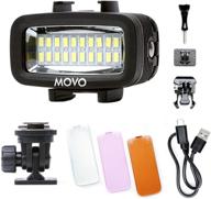 🌊 movo led-wp подводный высокомощный светодиодный видео-свет с функцией зарядки для gopro, зеркальных камер - идеально подходит для блоггинга, путешествий, погружений с аквалангом, сноркелинга, серфинга и многого другого! логотип