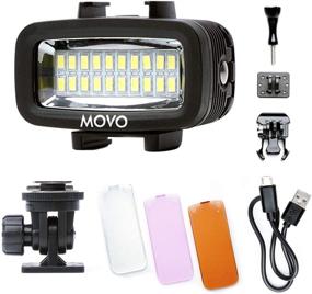 img 4 attached to 🌊 Movo LED-WP Подводный высокомощный светодиодный видео-свет с функцией зарядки для GoPro, зеркальных камер - идеально подходит для блоггинга, путешествий, погружений с аквалангом, сноркелинга, серфинга и многого другого!